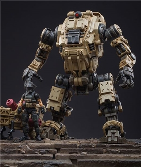 JOYTOY 81921011 ：1/18 Free man tactical mecha ( สีน้ำตาล )