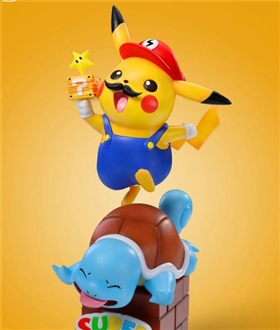 Mario Pikachu & Squirtle