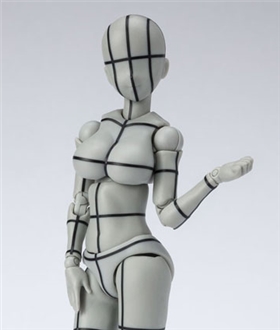 S.H.Figuarts Body-chan -Kentaro Yabuki- Wire frame (Gray Color Ver.)