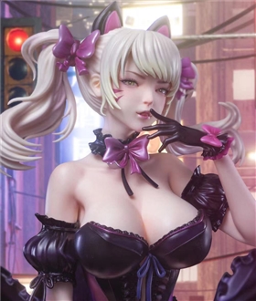 Black Cat Girl D.Va - Overwatch 1/4