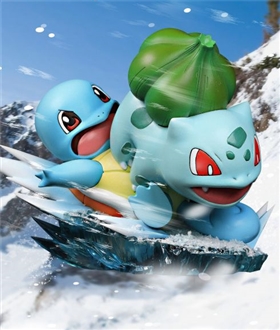 Jenny Turtle Frog Seed Hanhan Skiing - Pokemon