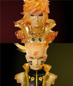 Minato Namikaze & Naruto Uzumaki Bust Statue - Naruto