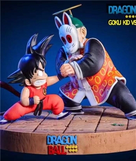 Kid Goku vs Grandpa Son Gohan - Dragon Ball