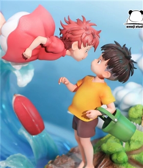 Sosuke & Ponyo - Ponyo on the cliff