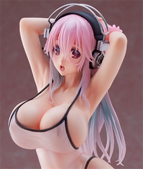 DreamTech Super Sonico [White Swimsuit style] 1/7