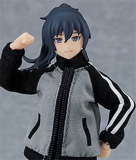 figma Female Body (Makoto) with Tracksuit + Tracksuit Skirt Outfit