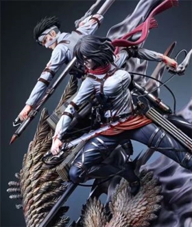 Mikasa & Levi vs The Founding Titan - Attack on Titan