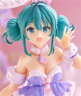 Vocaloid BiCute Bunnies Figure - Hatsune Miku: White Rabbit Purple Color Ver