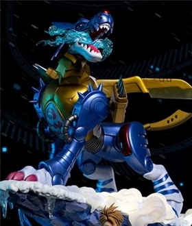 Yamato Matt Ishida & Metal Garurumon with LED – Digimon Official Resin Statue