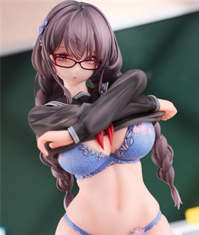 Girl with Glasses Who Don't Want To Take PE Class illustration by Fujiko 1/6