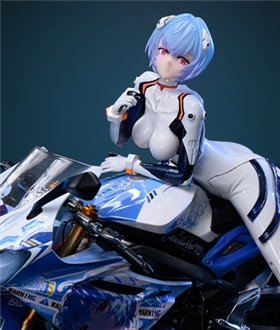 Motorcycle Girl Rei Ayanami - Evangelion