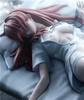 Asuka lying on hospital bed 1/6