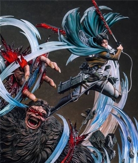 Levi vs Zeke - Attack On Titan