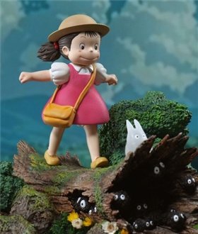 Kusakabe Mei on wood - My Neighbor Totoro