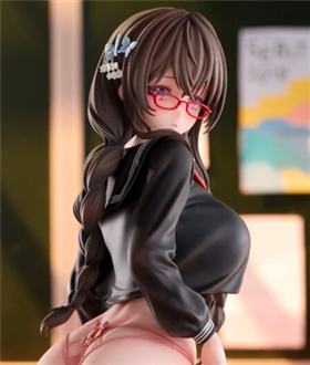 Girl with flashy underwear illustrated by Fujiko