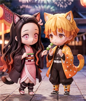 Agatsuma Zenitsu & Kamado Nezuko - Demon Slayer