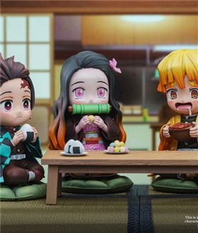 Q ver Tanjiro & Nezuko & Zenitsu & Inosuke - Demon Slayer