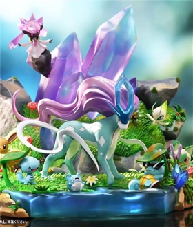 Suicune and Pokemon in the Afternoon Sun